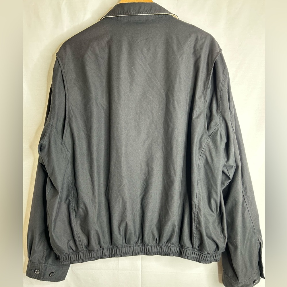 Polo Ralph Lauren Harrington Black and Tan Lined Jacket Size XL - Picture 3 of 9